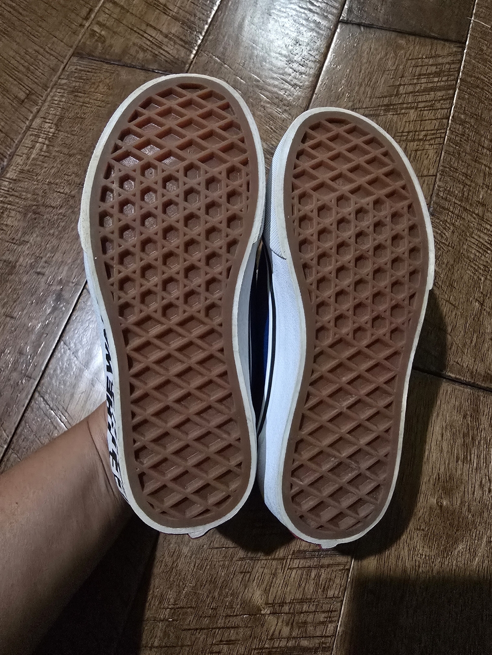 Vans Kids Low Top Sneakers in Blue and Black - Picture 3 of 4